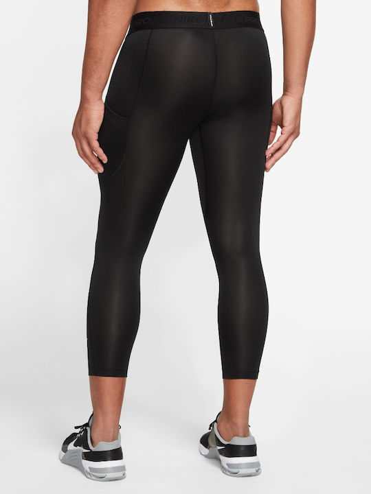 Nike Pro Dri-Fit Мъжки Спортни Клинове Дълга Черен Nike Pro Dri-Fit Мъжки Спортни Клинове Дълга Черен