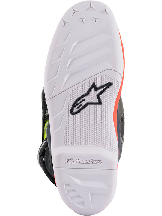 Alpinestars Youth Tech 7S Παιδικές Μπότες Motocross Dark Gray/Red Flourescent/Yellow