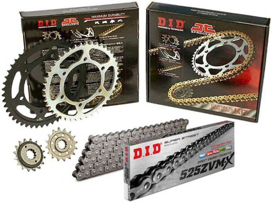 DID Σετ Γρανάζια Αλυσίδα (16-41-525ZVM-X) για Honda CBR 600RR 2007-2013