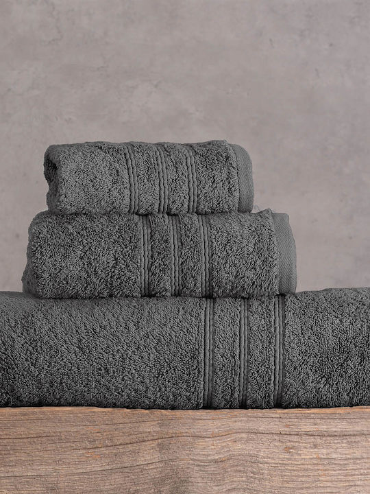 Rythmos Bath Towel Aria 75x150cm. Gray Weight 600gr/m²