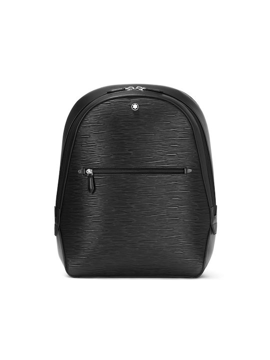 Mont Blanc Leather Backpack Black