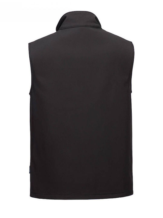 Portwest Ανδρικό Γιλέκο Εργασίας Softshell Μαύρο