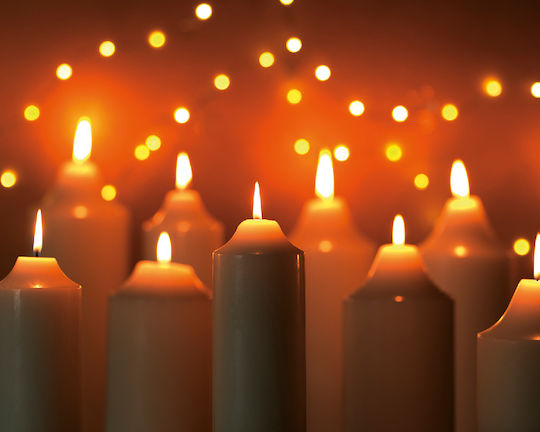 Kaemingk Christmas Candle 15x7.5cm