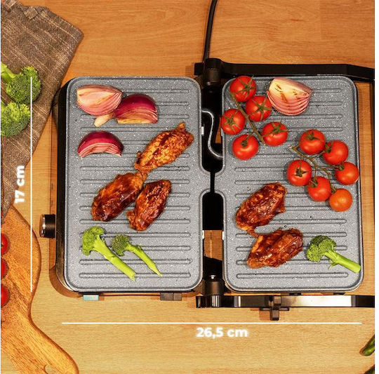 Cecotec Take&Clean Stone Τοστιέρα Γκριλιέρα 1500W Inox