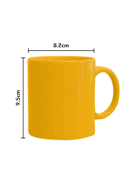 Koupakoupa World's Best Boss Stars Ceramic Cup Yellow 330ml