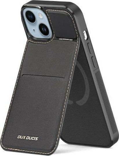 Dux Ducis Wallet Δερμάτινο / Δερματίνης / Σιλικόνης Μαύρο (iPhone 15 Plus)