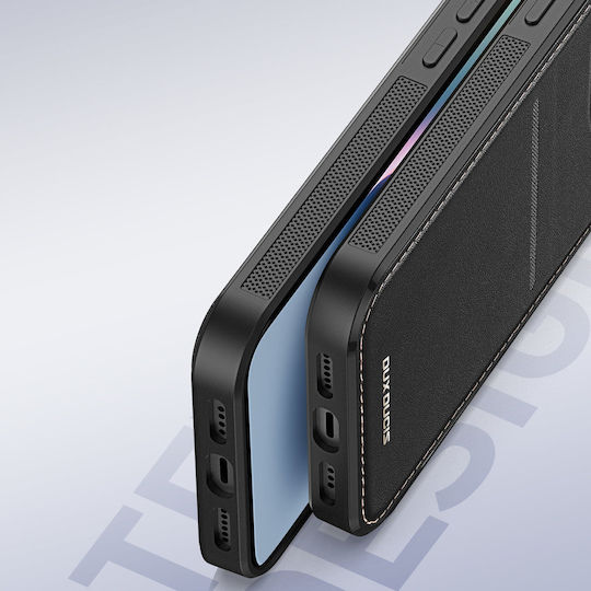 Dux Ducis Wallet Δερμάτινο / Δερματίνης / Σιλικόνης Μαύρο (iPhone 15 Plus)
