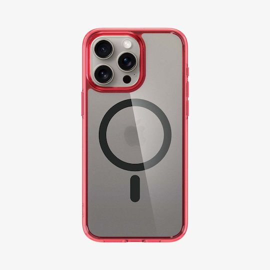 Spigen Ultra Hybrid (MagFit) Back Cover Πλαστικό 2mm Frost Deep Red (iPhone 15 Pro)