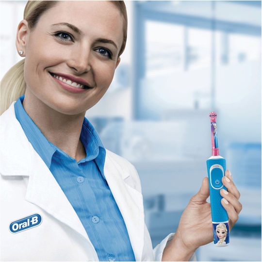 Oral-B Frozen Children's Electric Toothbrush With Chronograph For 3+ Years With Replacement Heads