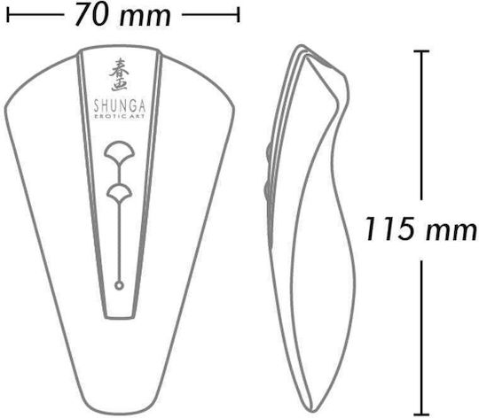 Shunga Mini Κλειτοριδικός Δονητής 11.3cm Ροζ
