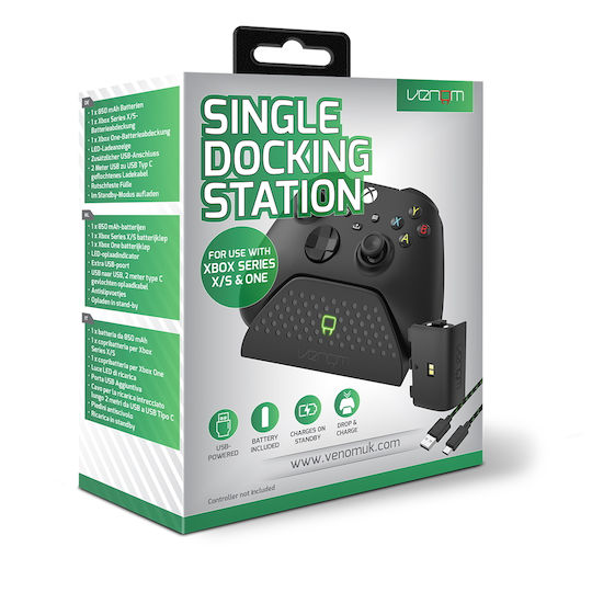 Venom Rechargeable Controller-Ladestation 1 Controller Xbox Series X/S Schwarz