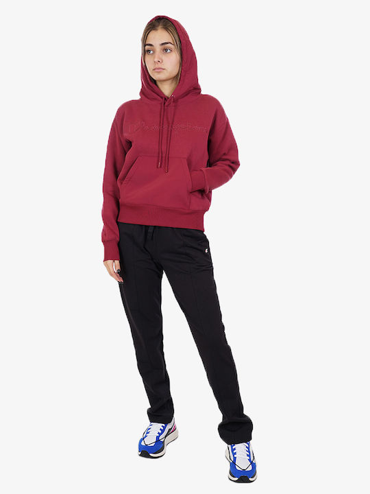 Women's Sweatshirt Hooded Burgundy