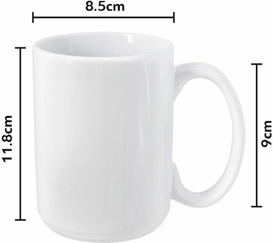 Koupakoupa Mega Κούπα Κεραμική Λευκή 444ml Koupakoupa Mega Κούπα Κεραμική Λευκή 444ml