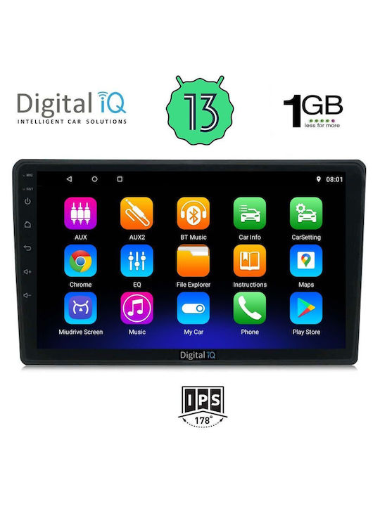 Digital IQ Sistem Audio Auto pentru Audi A4 2002-2008 (Bluetooth/USB/WiFi/GPS) cu Ecran Tactil 9"