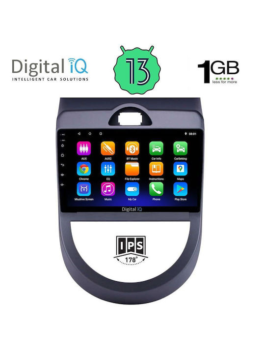 Digital IQ Sistem Audio Auto pentru Kia Suflet 2008-2013 (Bluetooth/USB/WiFi/GPS) cu Ecran Tactil 9"