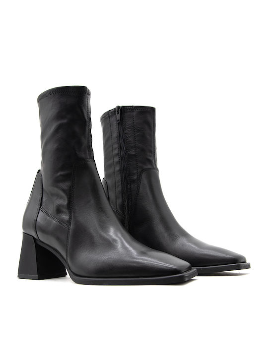 Hedda Leder Damen Chelsea-Stiefel Schwarz