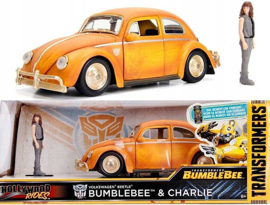 Jada Toys Transformers Transformers Bumblebee VW Beetle Количка Мащаб 1:24