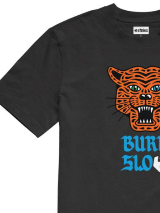 Etnies T-shirt Bărbătesc cu Mânecă Scurtă Negru