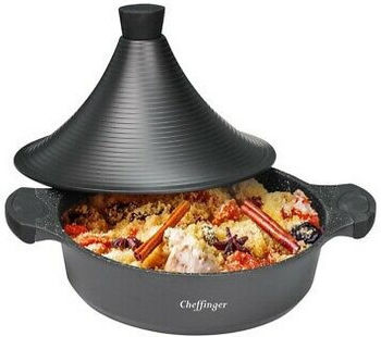 Cheffinger Γάστρα Στρογγυλή από Αλουμίνιο 28x28cm 4lt