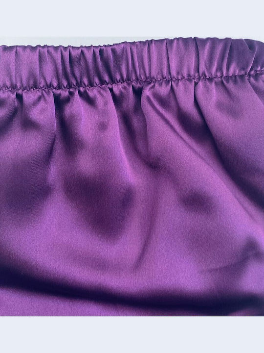 Kal-tsa Winter Satin,σατεν Babydoll Lila