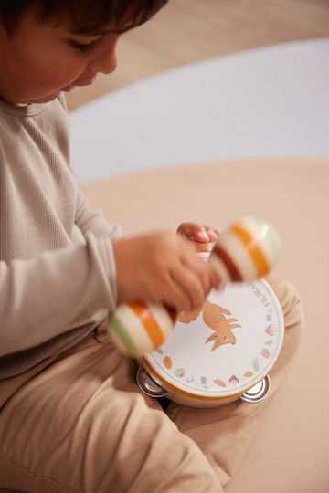 Filibabba Musikinstrument Suitcase Kit - Instrument Toys aus Holz mit Sounds für 24++ Monate