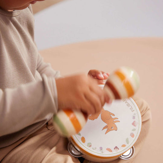 Filibabba Musikinstrument Suitcase Kit - Instrument Toys aus Holz mit Sounds für 24++ Monate