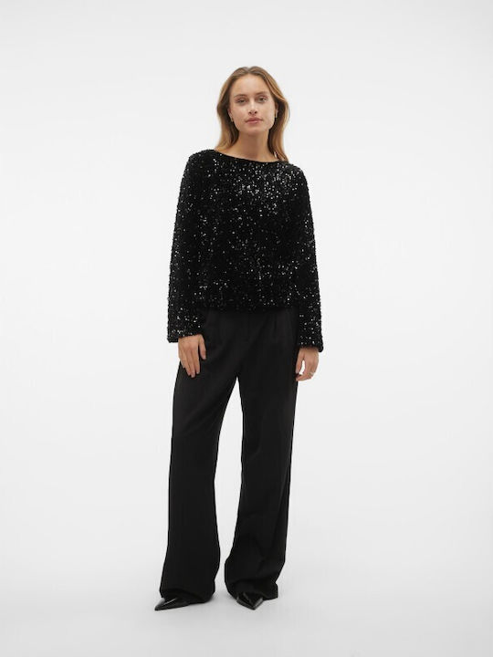 Vero Moda Women's Blouse Long Sleeve Black