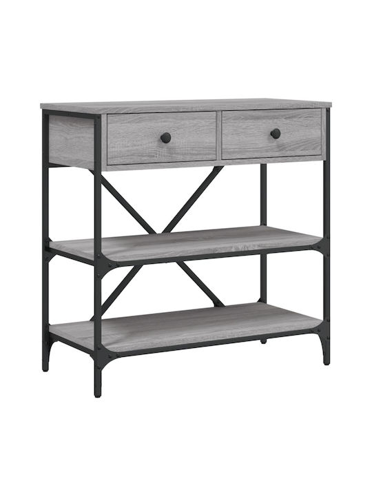 Console Table Wood & Metal Γκρι Sonoma L75xW34.5xH75cm