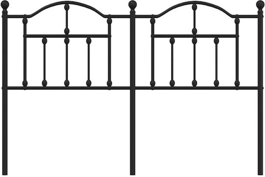 vidaXL Metal Bed Headboard Black 135cm