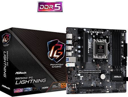 ASRock B650M PG Lightning Placă de bază Micro ATX cu AMD AM5 Socket