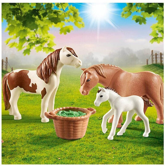 Playmobil Държава Ponies with Foals за 4-10 години