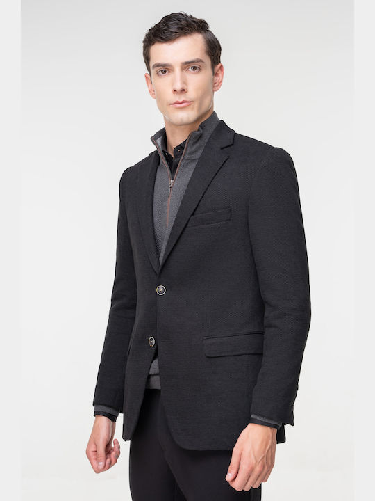 Fragosto Men's Suit Jacket Black