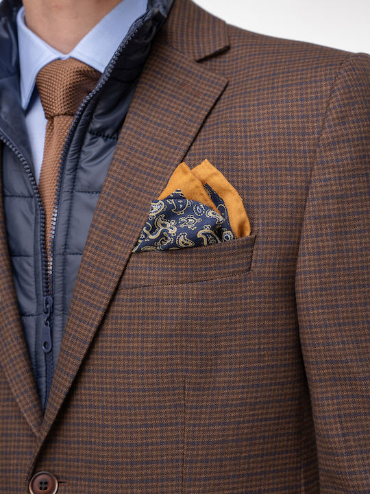 Men's Suit Jacket Slim Fit Brown