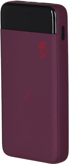 Skullcandy Stash Fuel Power Bank 10000mAh mit 2 USB-A Anschlüssen und USB-C Anschluss Rot