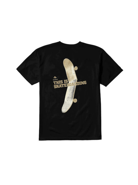 Emerica T-shirt Bărbătesc cu Mânecă Scurtă Negru