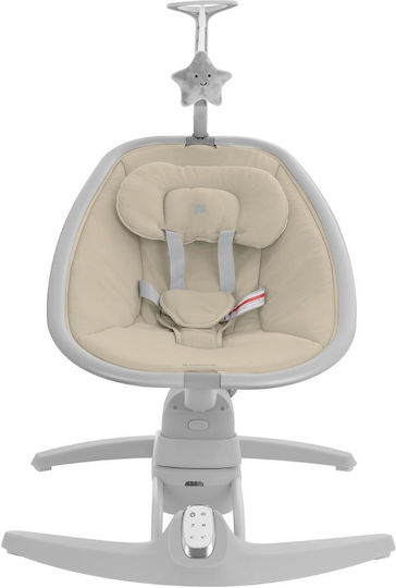 Kikka Boo Electric Baby Relax Side to Side Spinny with Music Beige for Child up to 9kg
