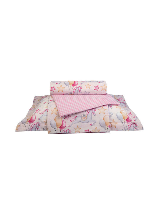 Greenwich Polo Club Set Kids Duvet Cover Single with Pillowcase Pink 160x240cm