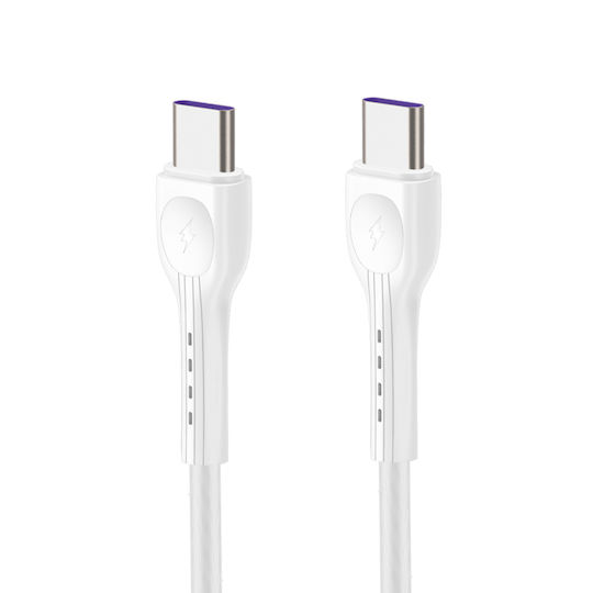 Leewello с USB-A порт и USB-C порт и кабел USB-C 20W Бял (Lw-153)
