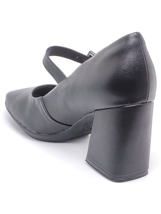 Piccadilly Anatomic Black Medium Heels