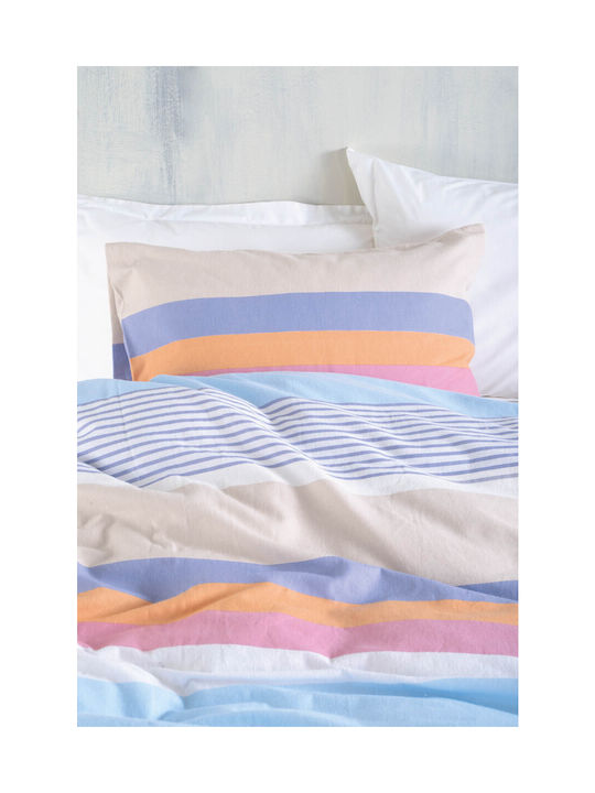 Rythmos Set Semi Dublu Cu Elastic Jesse Albastru 105x205cm Rythmos Set Semi Dublu Cu Elastic Jesse Albastru 105x205cm
