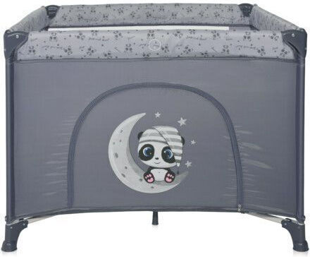 Lorelli Sunny Park with Mattress Cool Grey Star 100x100cm