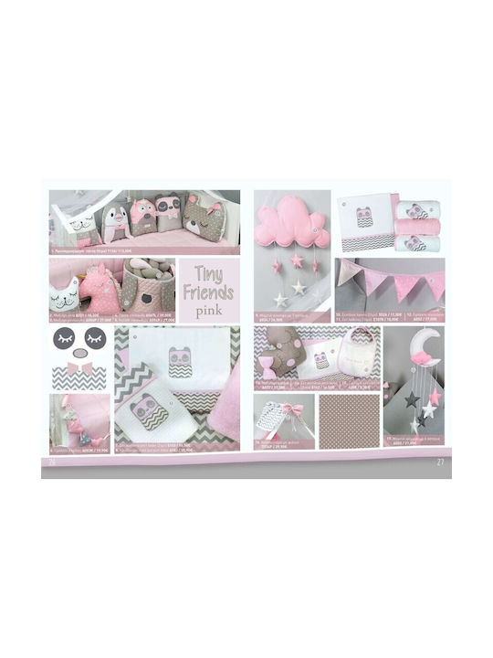 Baby Star Set Tiny Friends Roz 75x100 cm