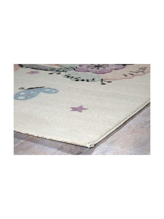 Tzikas Carpets Diamond Детско килимче Облаци Бяло / кремаво 160x230см