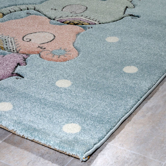 Tzikas Carpets 64315-230 Παιδικό Χαλί Γαλάζιο 133x190cm