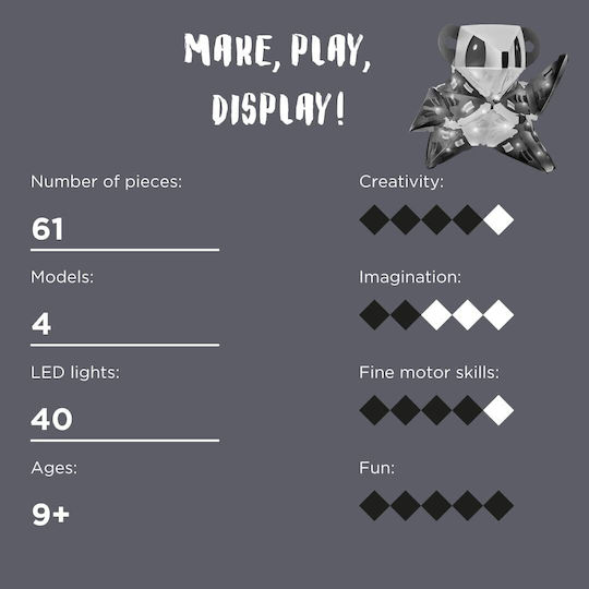 Kosmos Jucărie de Construcție din Plastic Creatto Panda pentru Copii 9+ ani+ Ani