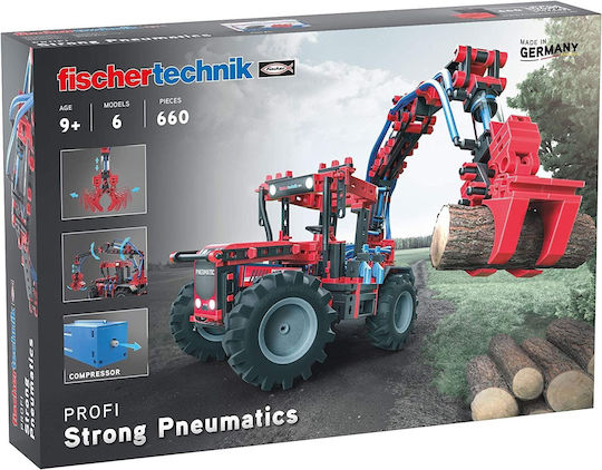 Fischer Technik Kunststoff-Bauspielzeug Strong Pneumatics für Kinder ab 9+ Jahre Jahren