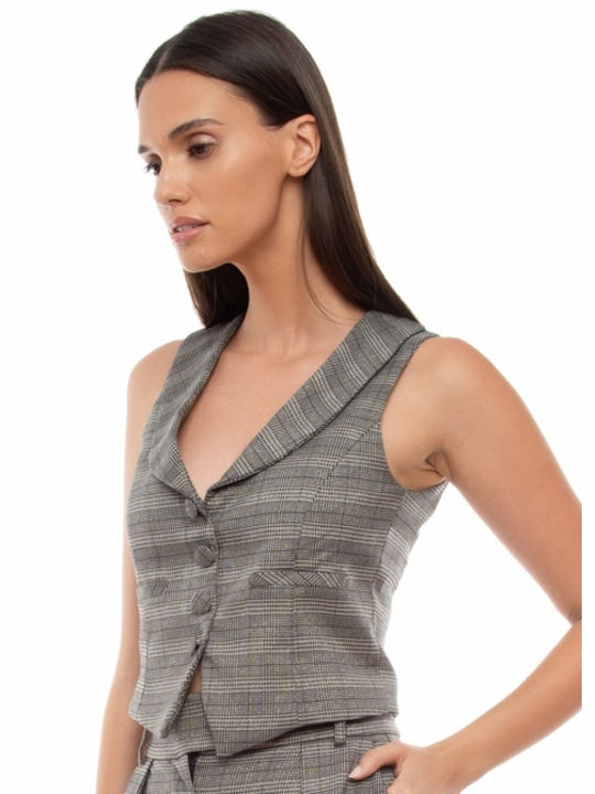 Raffaella Collection Short Women's Vest Gray