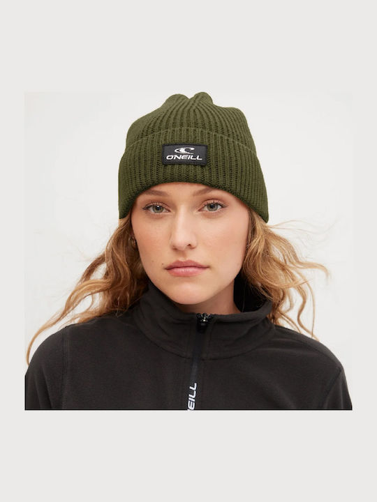 Beanie Unisex Σκούφος Πλεκτός σε Χακί χρώμα