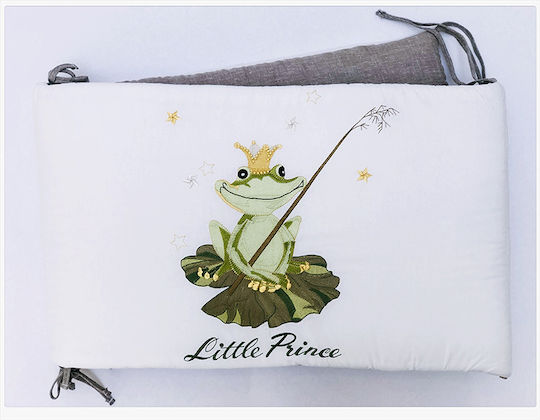 Raison D' Etre Prince Charming Crib Bumpers Classic Inside White 45x210cm
