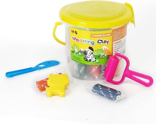 M&G Knete Spiel-Set Für Kinder Ab 3 Jahren 24 Farben pro Verpackung 1 Dose